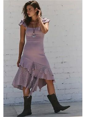 FREE PEOPLE 💜Alanis Midi Dress NWT-L